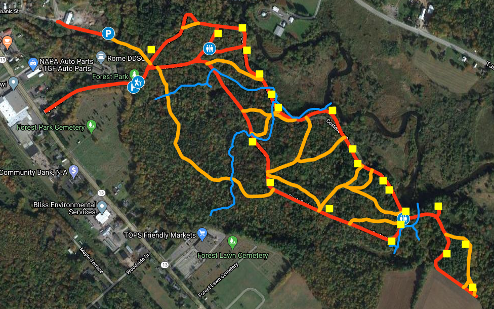 Forest Park Trail Map- Camden, NY